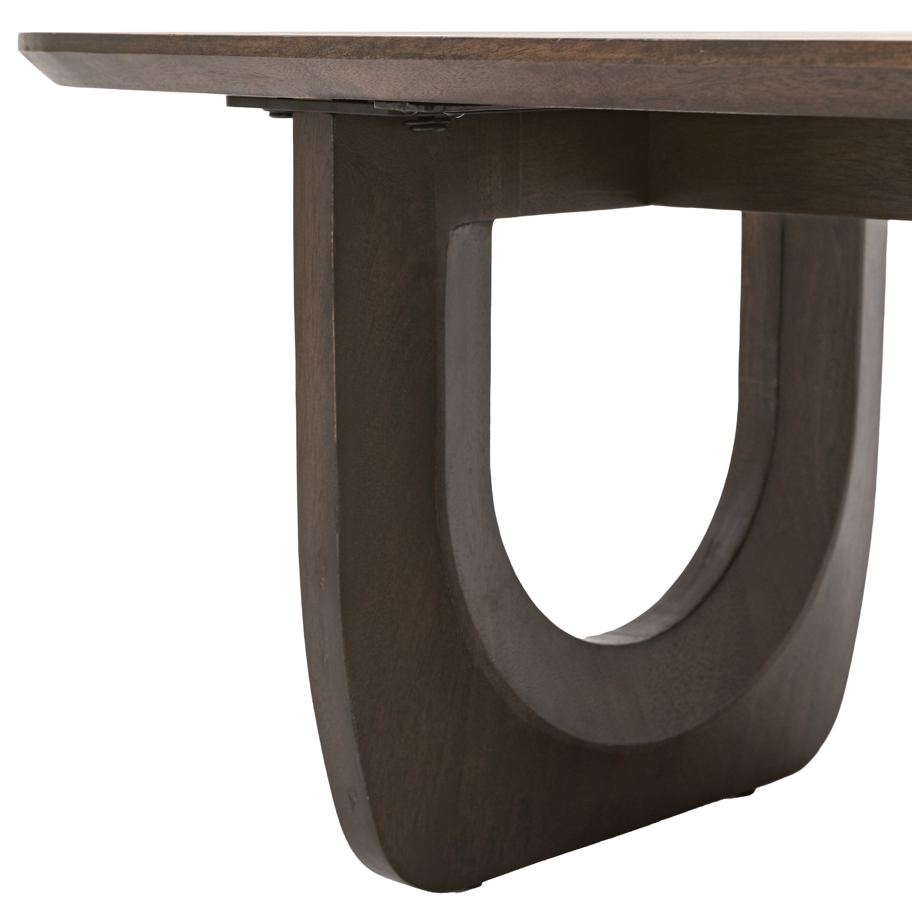 Hank Brown Mango Wood Carved Coffee Table